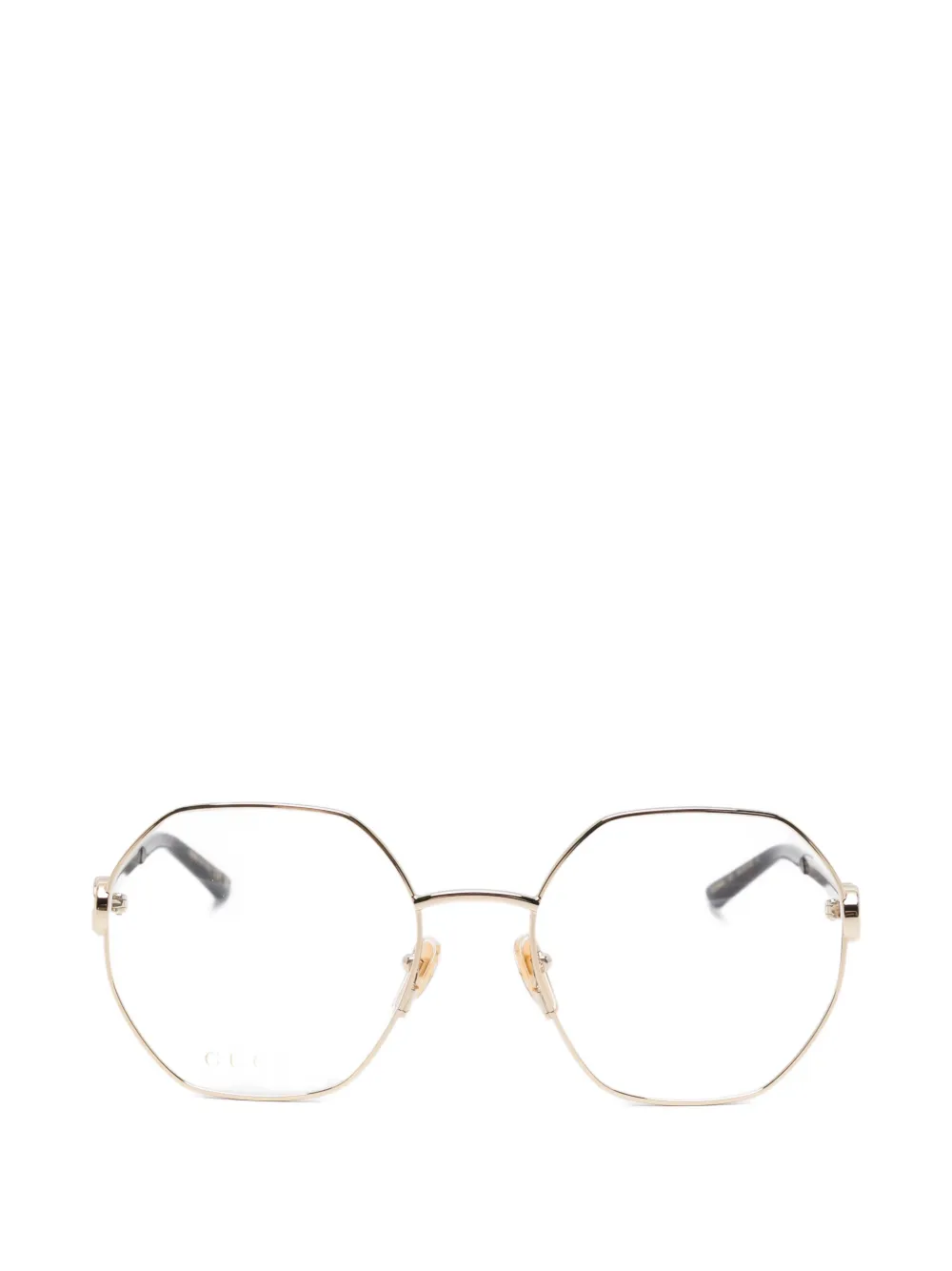 Gucci Eyewear geometric-frame glasses - Gold