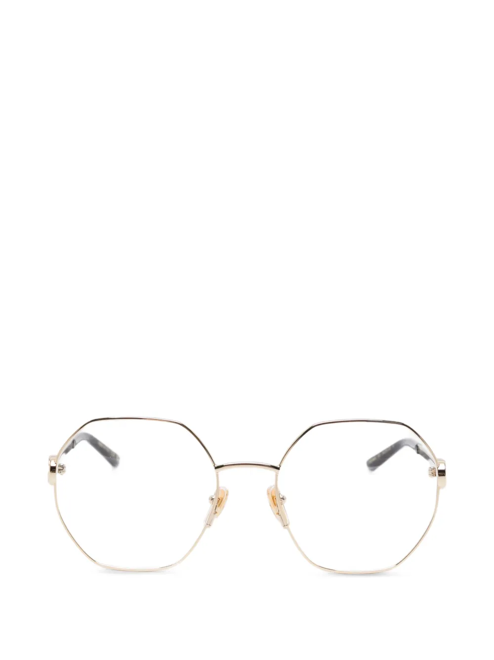Gucci Eyewear geometric-frame glasses - Oro