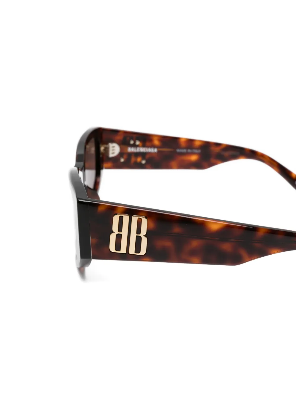 Balenciaga Eyewear Zonnebril met logo Bruin