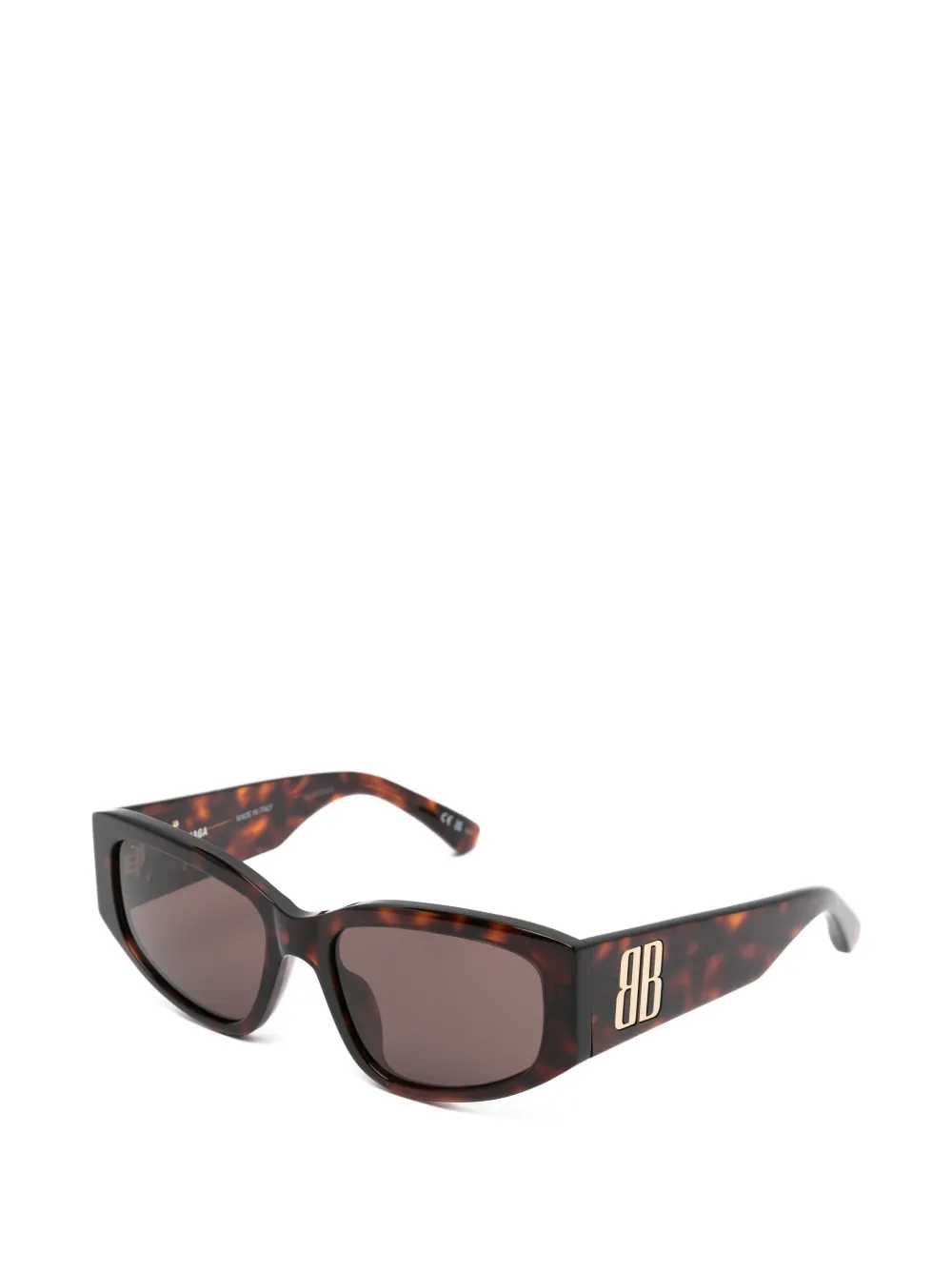 Balenciaga Eyewear Zonnebril met logo Bruin