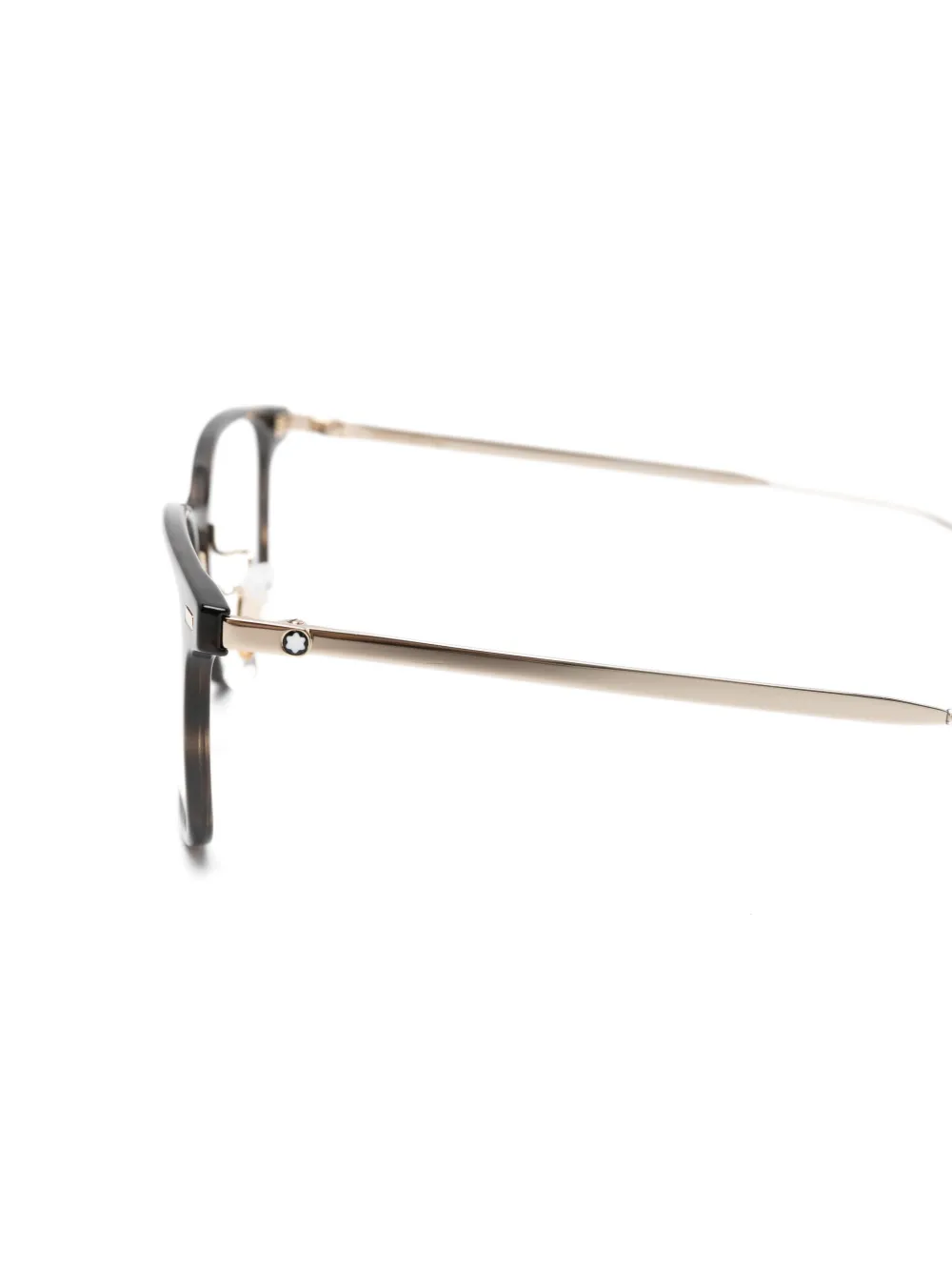  Montblanc Rectangle-frame Glasses - Silver 