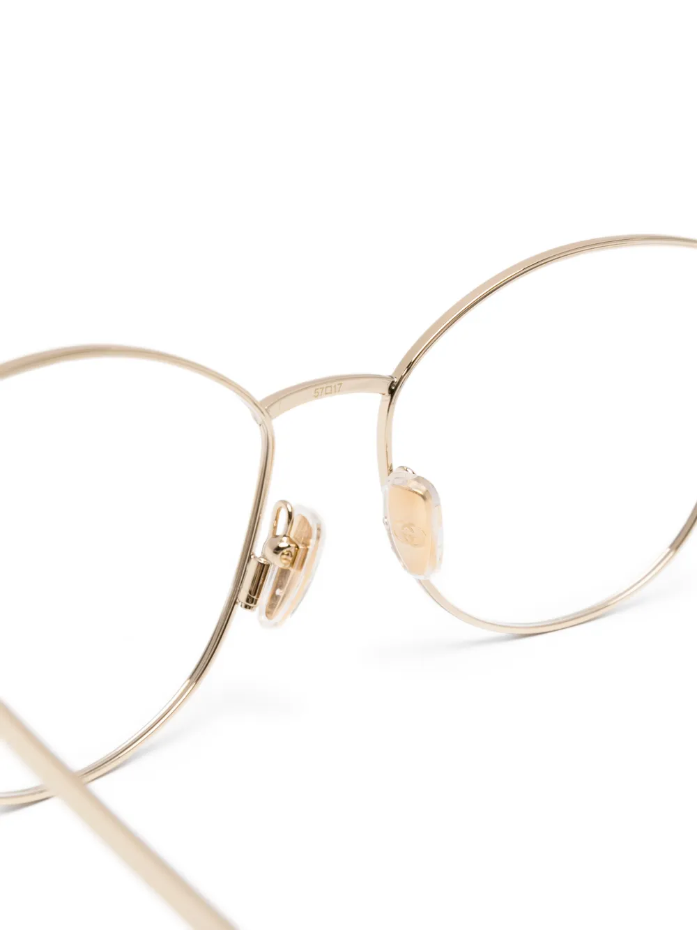 Gucci Eyewear Bril met ovalen montuur Goud