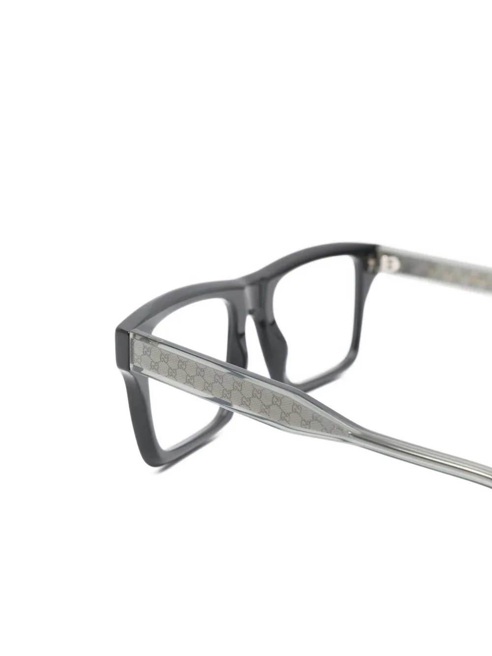 Gucci Eyewear Bril met rechthoekig montuur Zwart