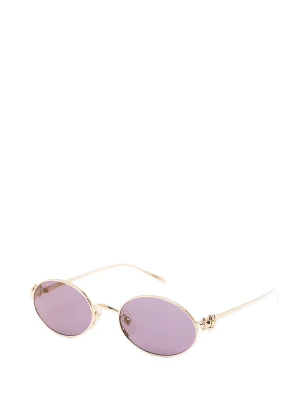 Cartier Eyewear オーバルフレーム サングラス | ゴールドトーン