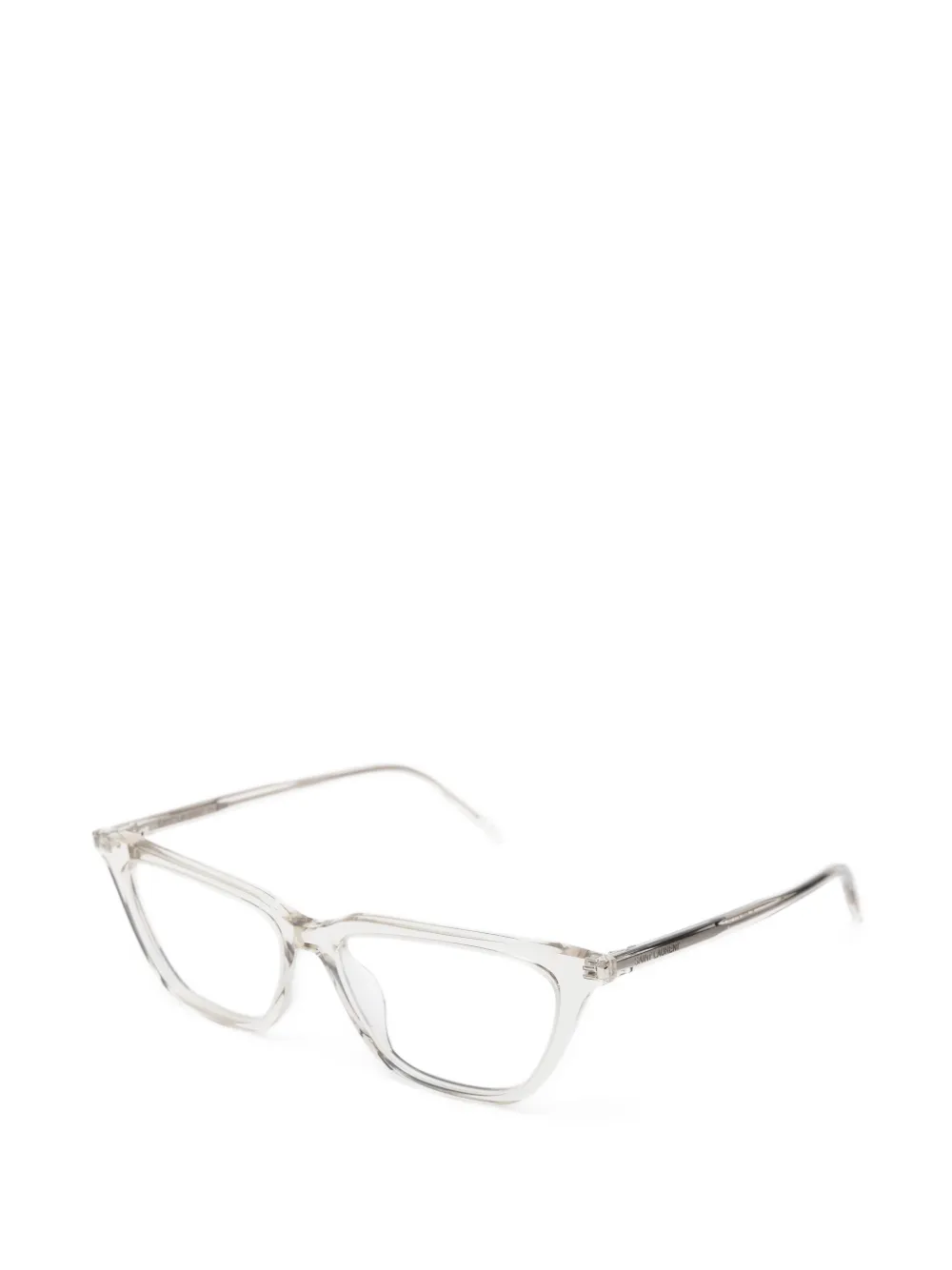 Saint Laurent Eyewear Bril met vierkant montuur Wit