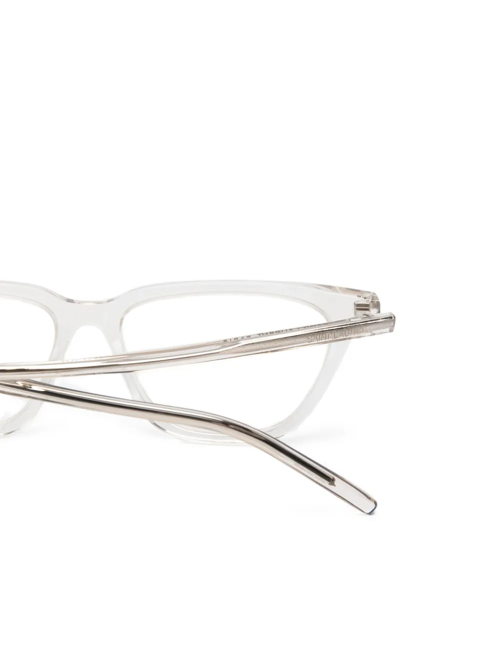 Saint Laurent Eyewear Bril met vierkant montuur Wit