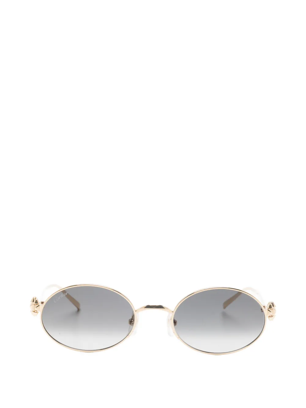 Cartier Eyewear oval-frame sunglasses - Gold