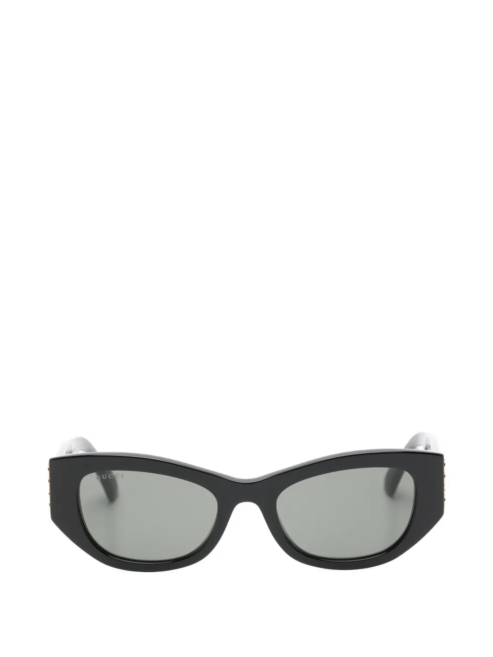Gucci Eyewear logo-detail geometric sunglasses - Nero