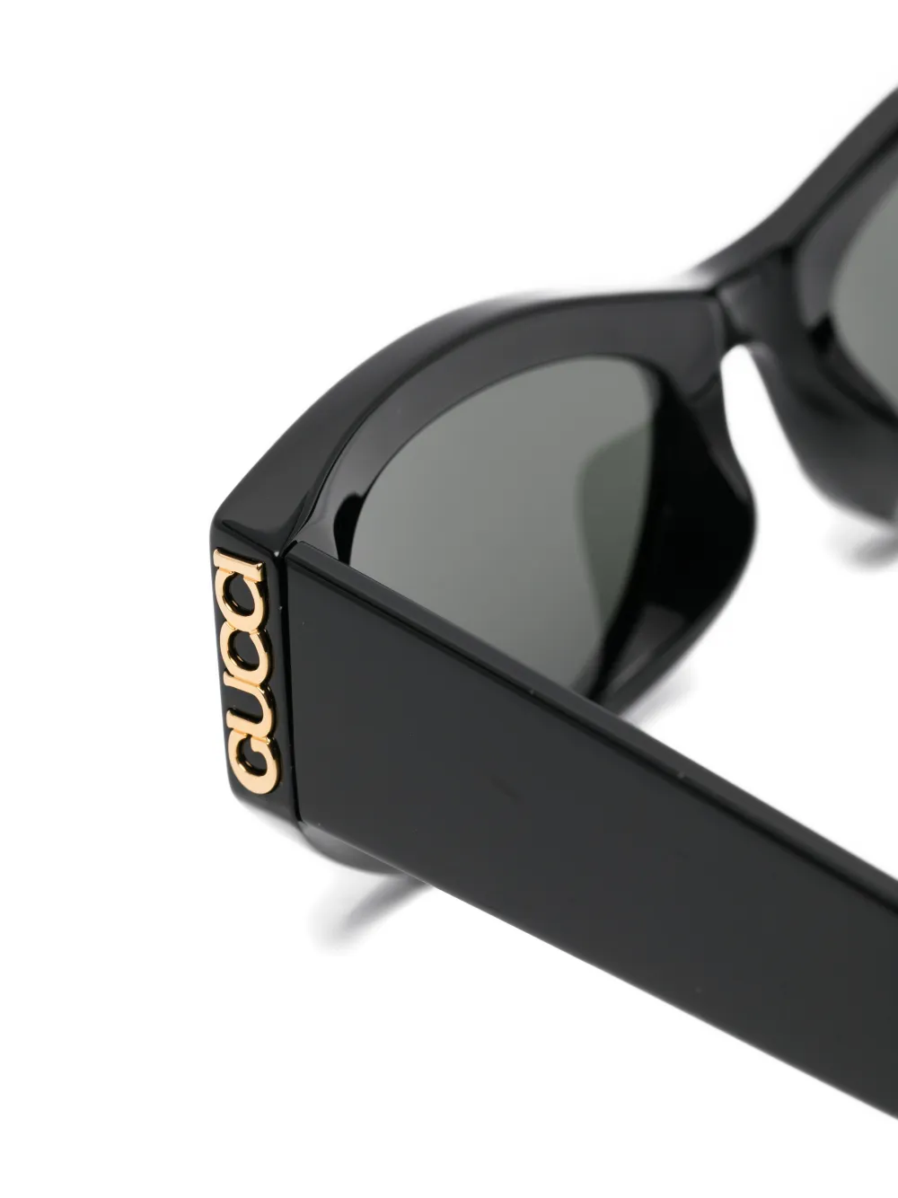 Gucci Eyewear Zonnebril met geometrisch montuur en logodetail Zwart