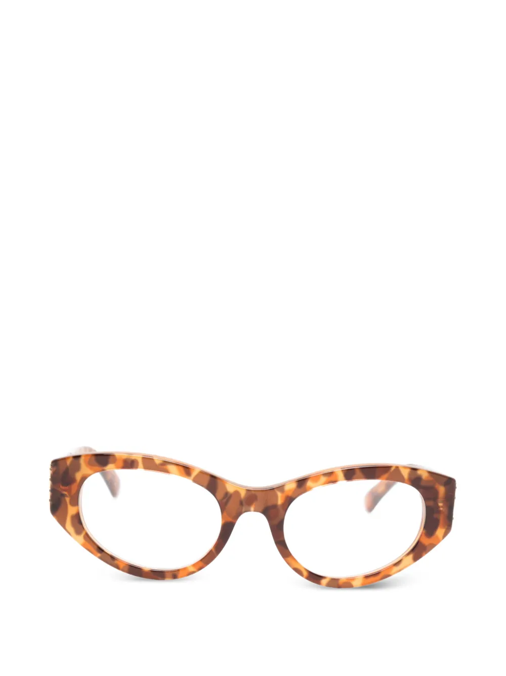 Gucci Eyewear geometric glasses - Marrone