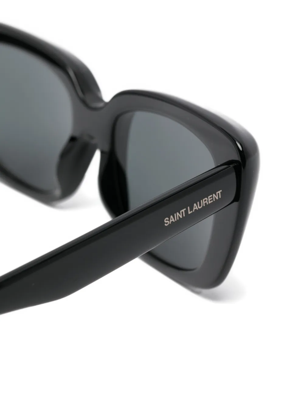 Saint Laurent Eyewear SL 857 zonnebril met rechthoekig montuur Zwart