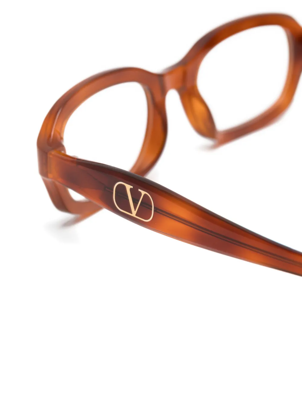 VALENTINO GARAVANI EYEWEAR Bril met schildpadschild-effect Bruin