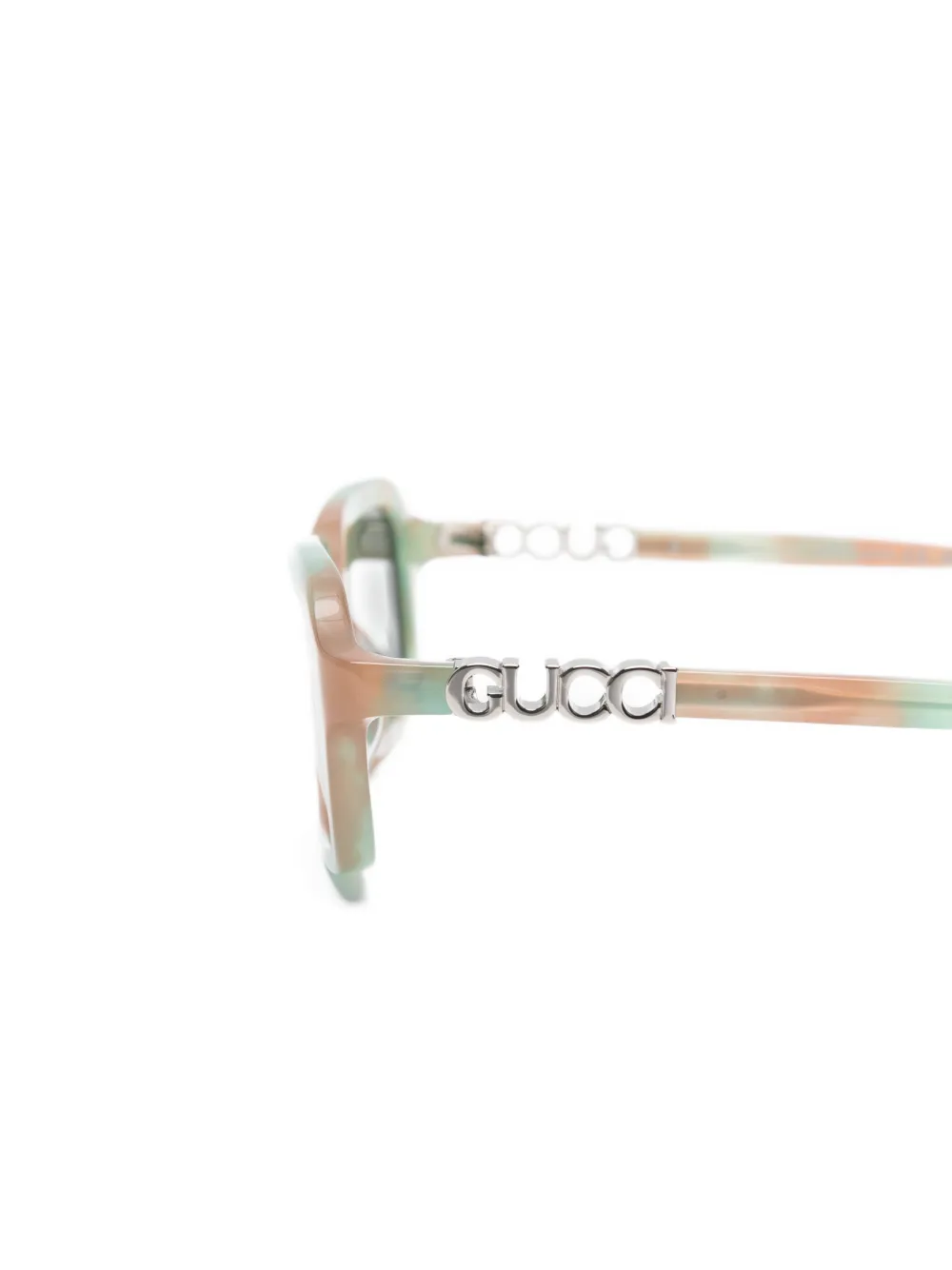 Gucci Eyewear Zonnebril met logo Groen