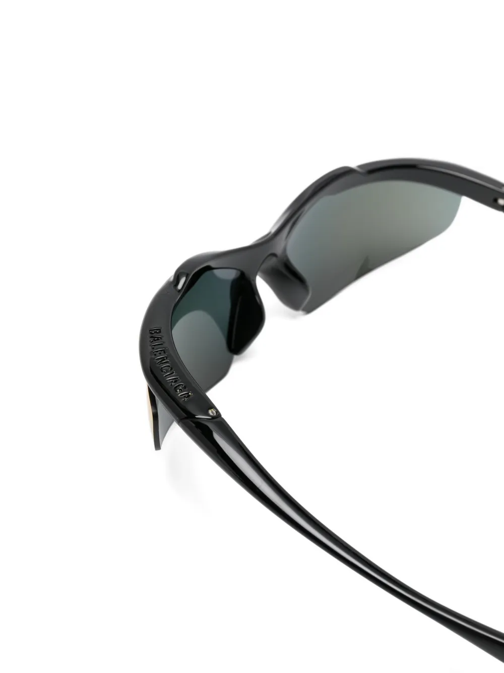 Balenciaga Eyewear Zonnebril met geometrisch montuur Zwart