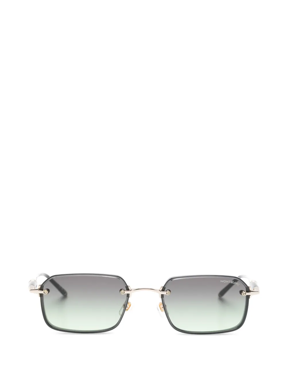 Montblanc Square-frame Sunglasses In Gray