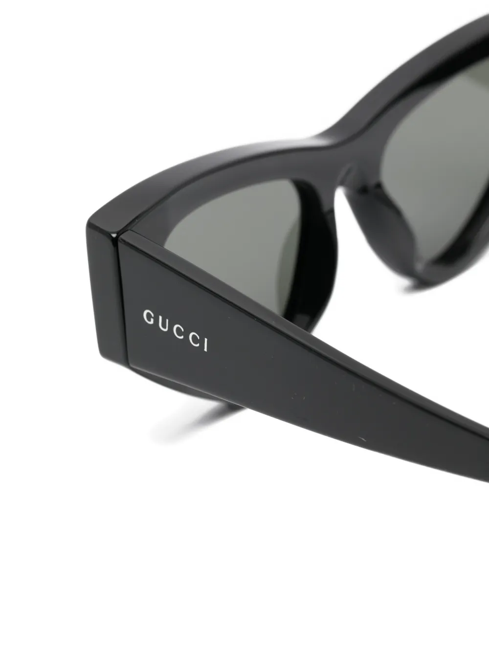 Gucci Eyewear Zonnebril met cat-eye montuur Zwart