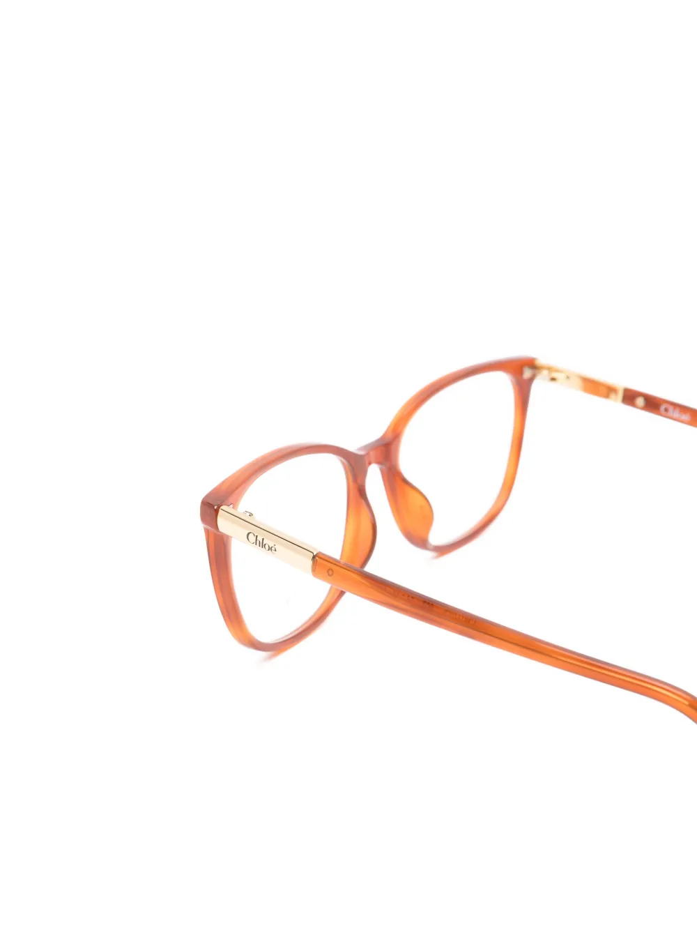 Chloé Eyewear Bril met brug Bruin