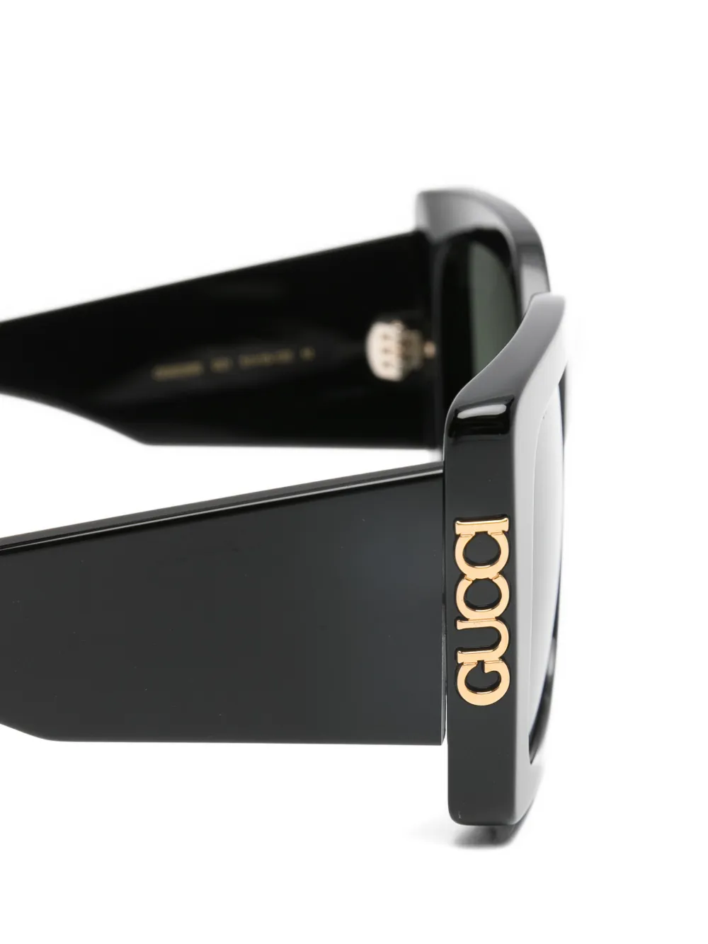 Gucci Eyewear Zonnebril met cat-eye montuur Zwart