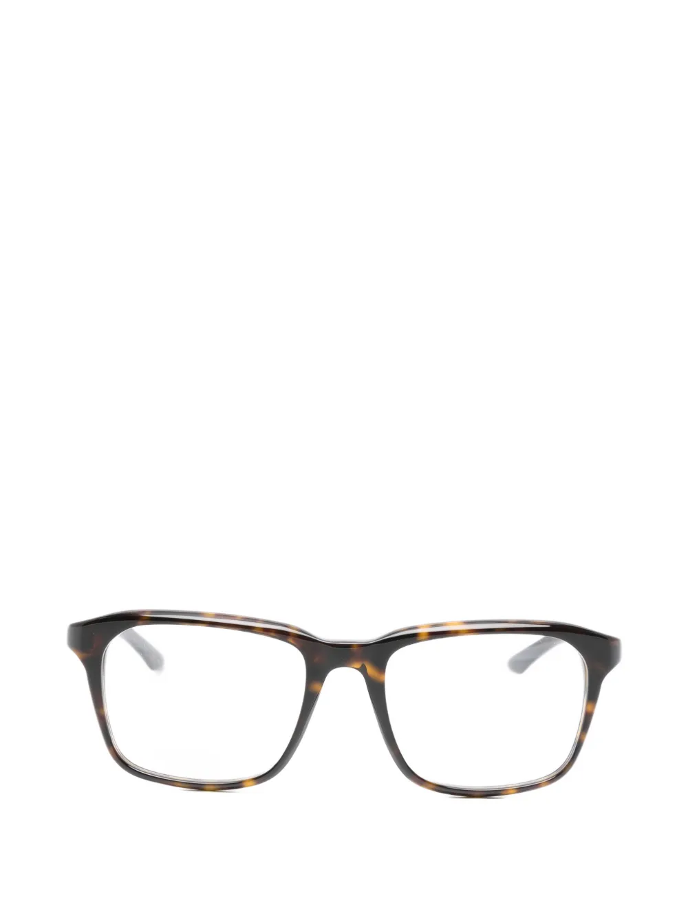 Gucci Eyewear rectangle frame glasses - Marrone