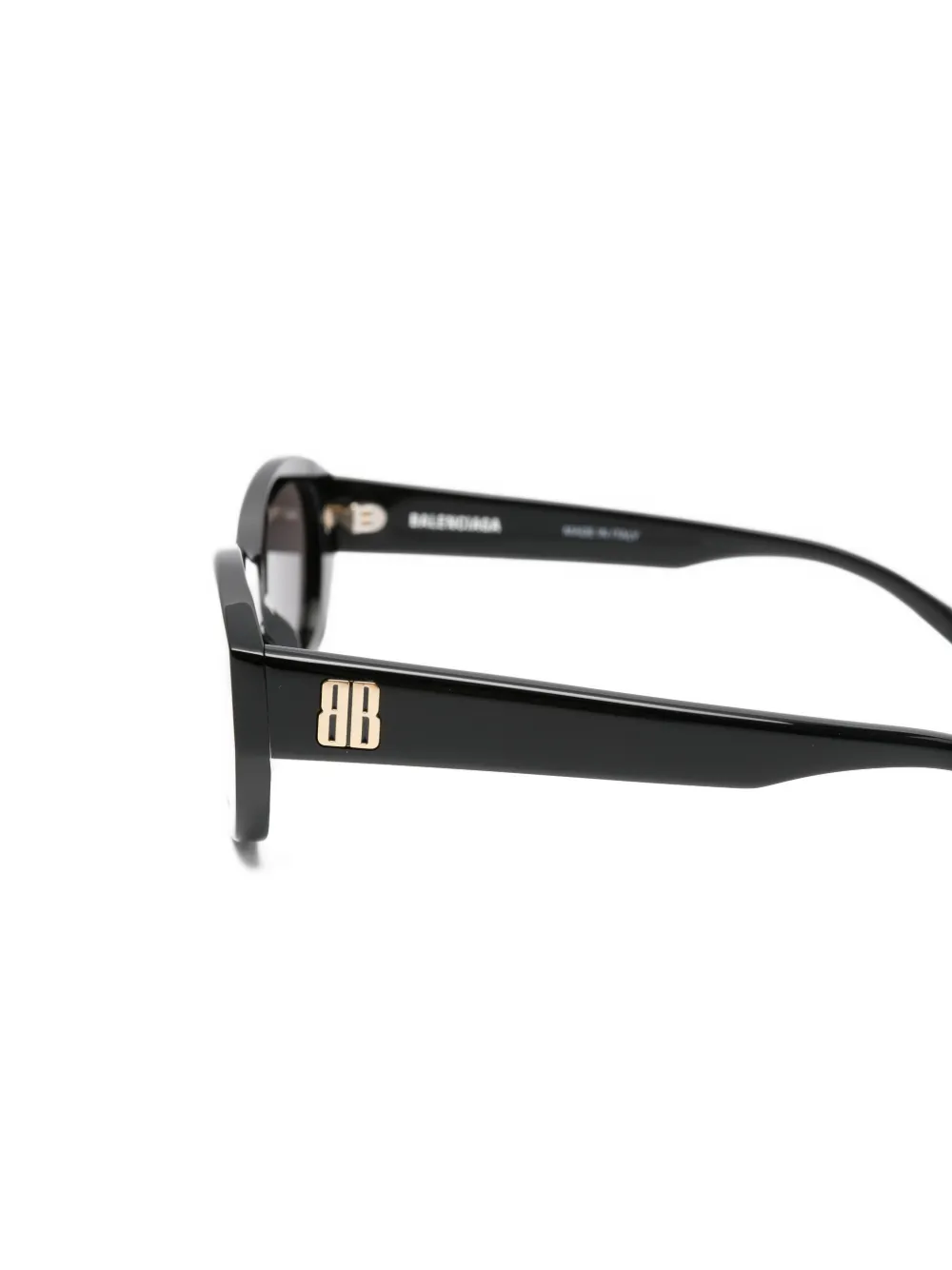 Balenciaga Eyewear Zonnebril met BB logoplakkaat Zwart