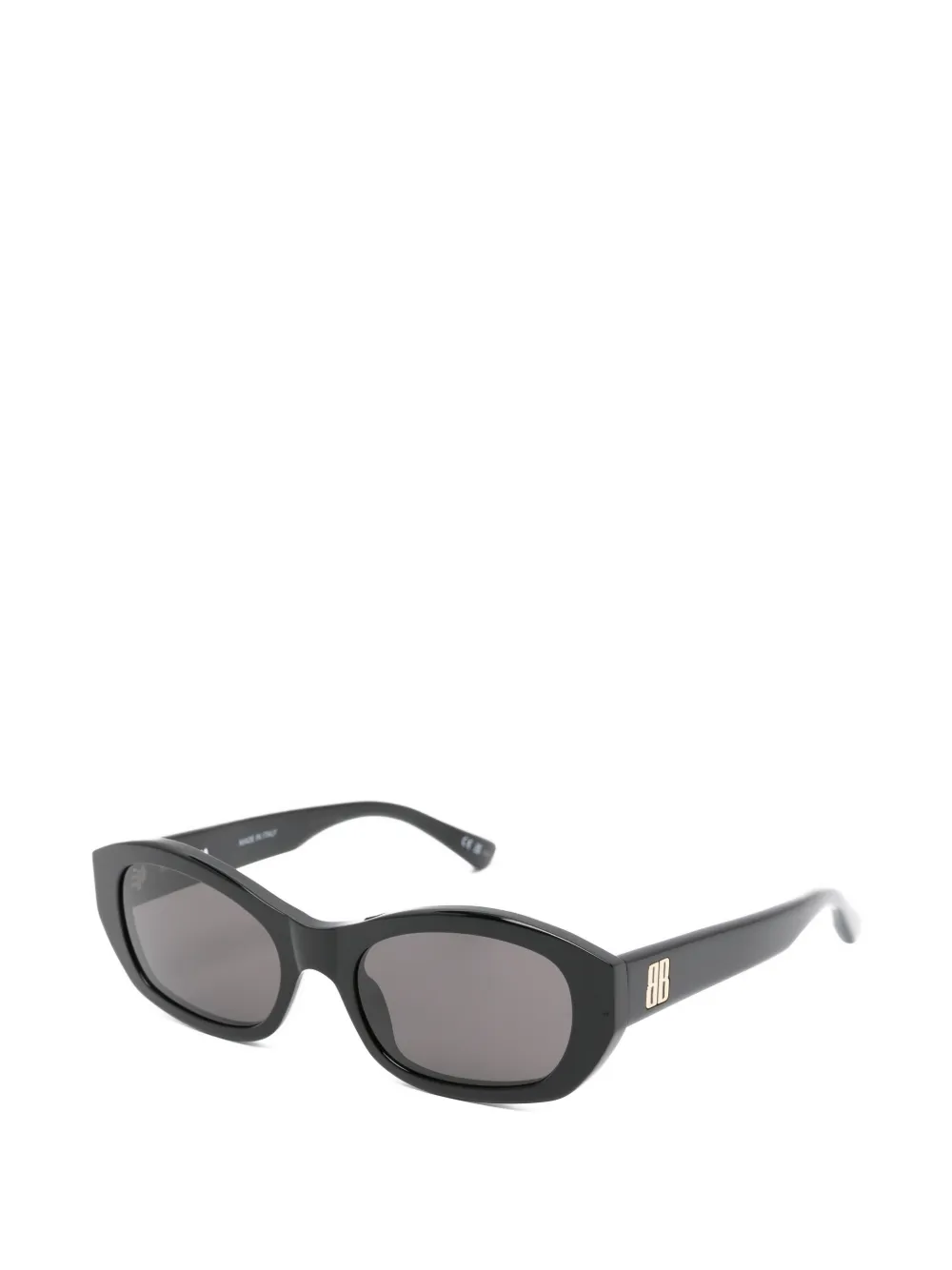 Balenciaga Eyewear Zonnebril met BB logoplakkaat Zwart