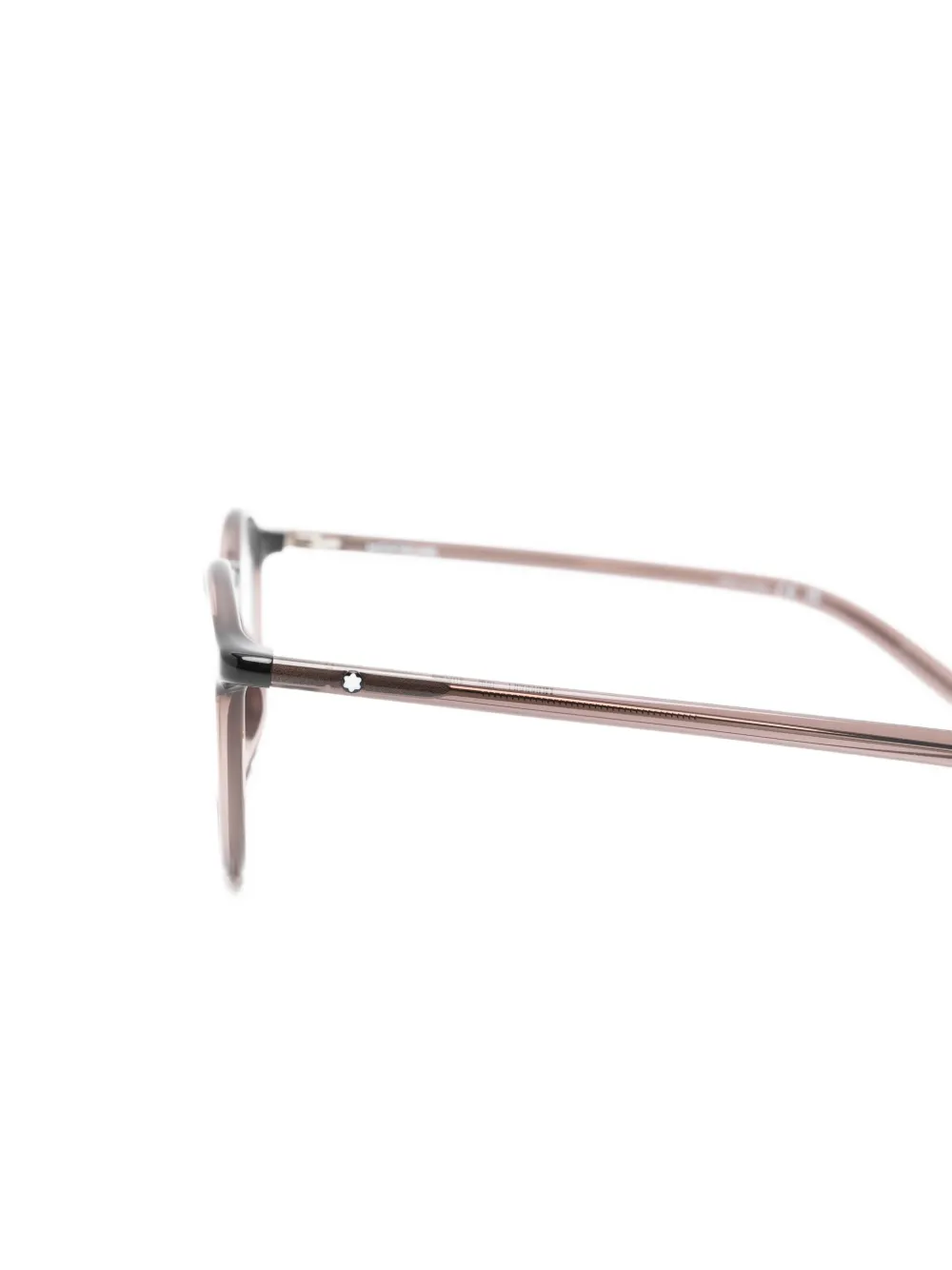  Montblanc Round-frame Glasses - Brown 