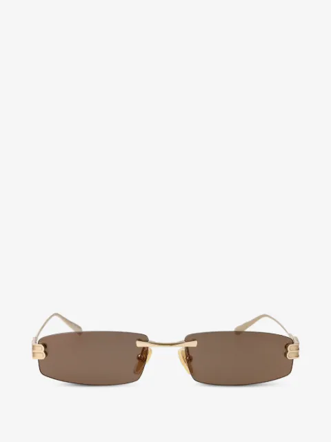 Balenciaga Eyewear lentes de sol rectangulares sin armazón