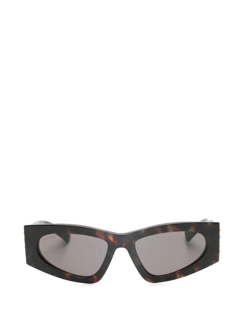 Gucci Eyewear Occhiali da sole geometrici - Marrone