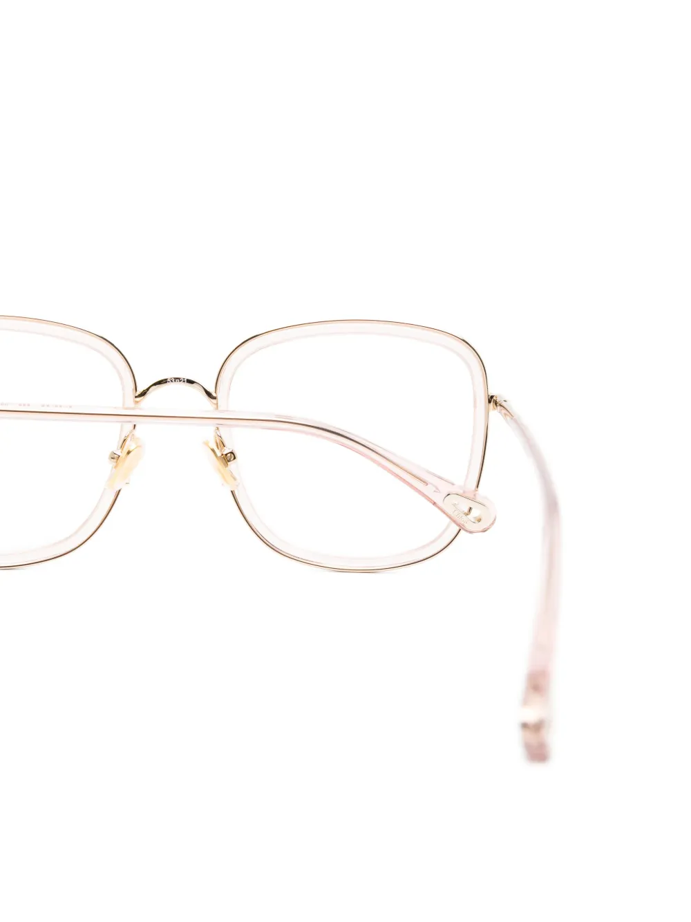  Chloé Eyewear Geometric Frame Glasses - Pink 