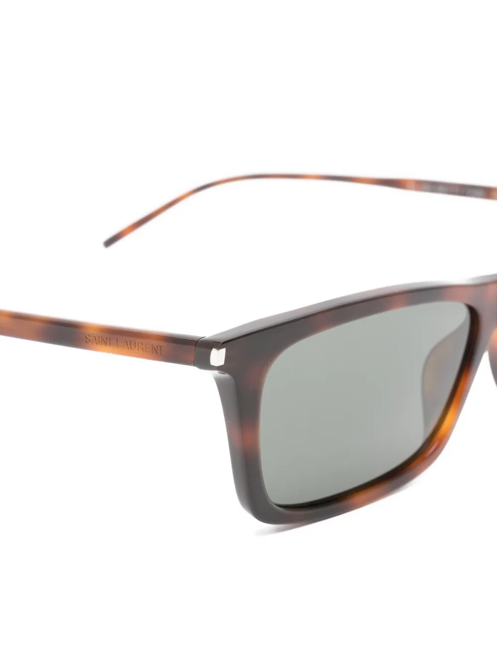 Saint Laurent Eyewear Betty zonnebril met schildpadschild-design Bruin