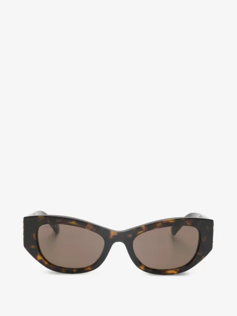 Gucci Eyewear Ovale Sonnenbrille in Schildpattoptik