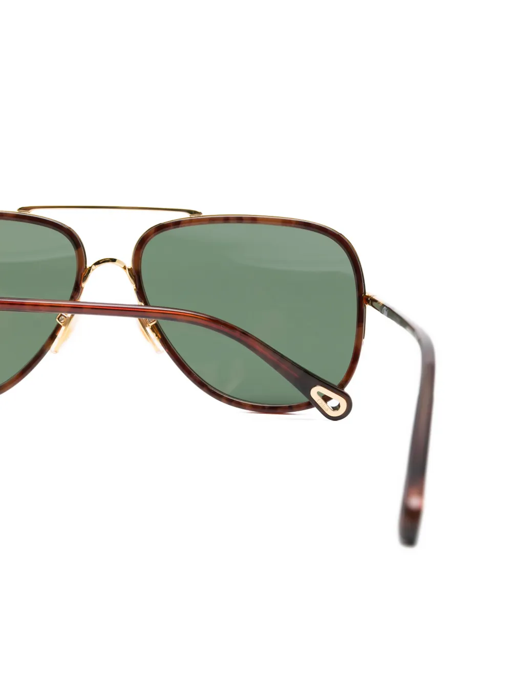 Chloé Eyewear Zonnebril met piloten montuur Bruin