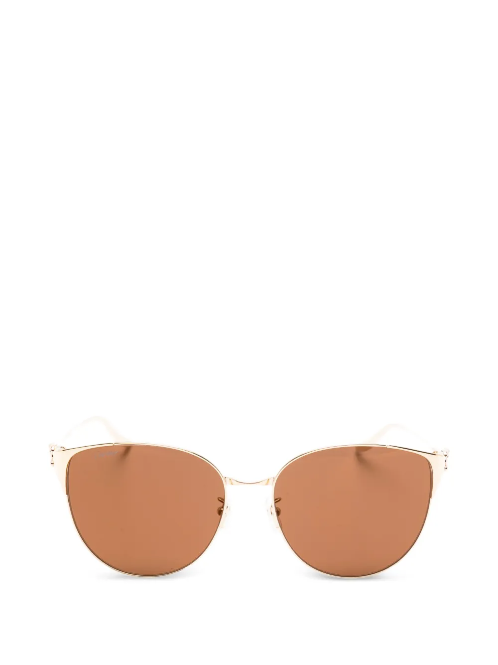 Cartier Eyewear Klassische Cat-Eye-Sonnenbrille - Gold