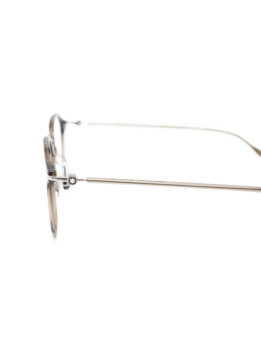 Montblanc Round-frame Glasses In Neutral