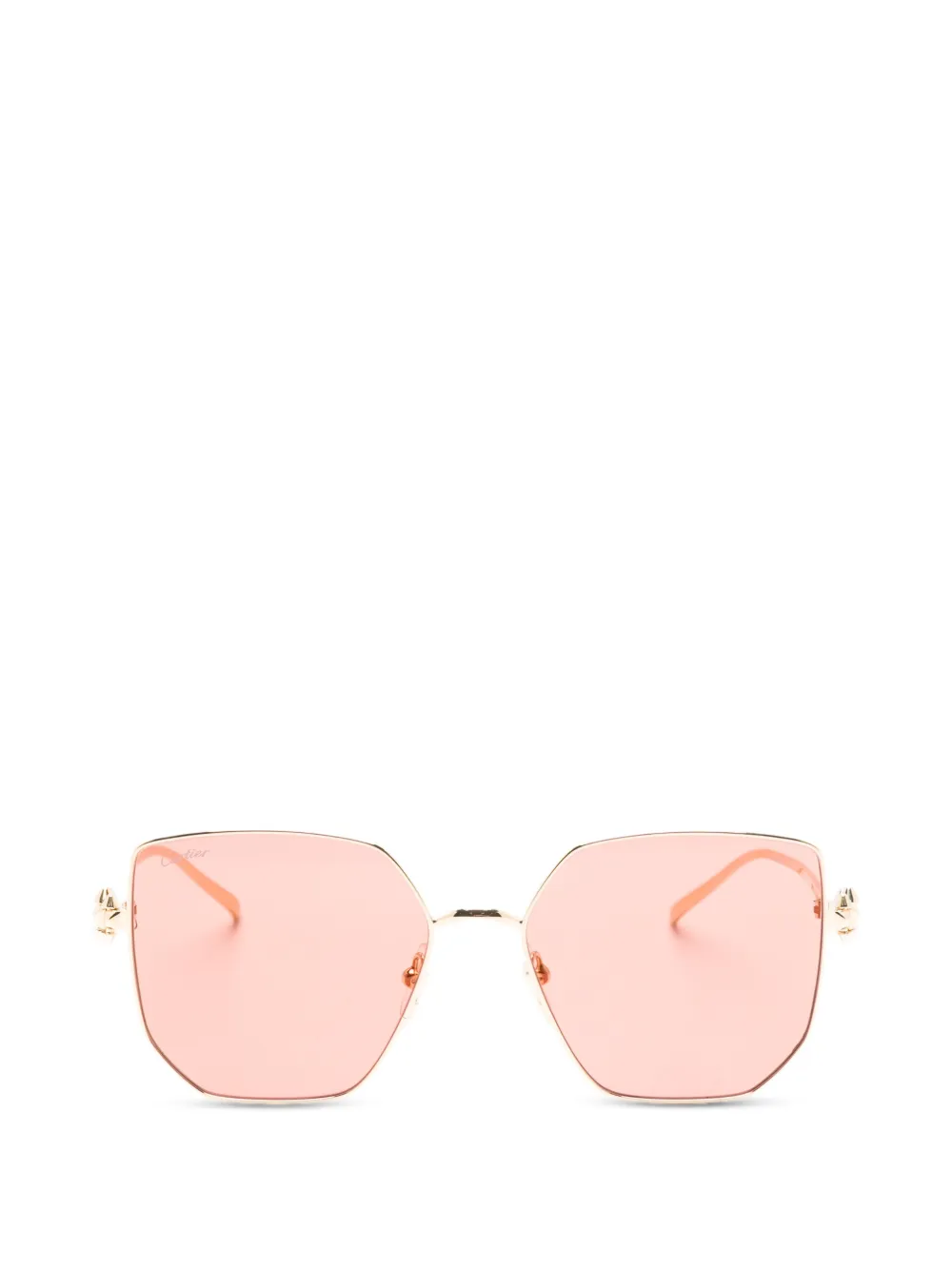 Cartier Eyewear sqare-frame sunglasses - Gold