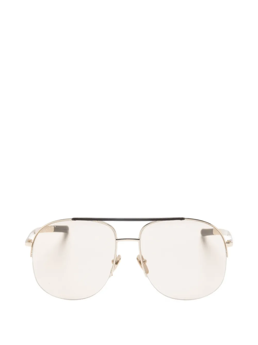 Gucci Eyewear double-brow sunglasses - Oro