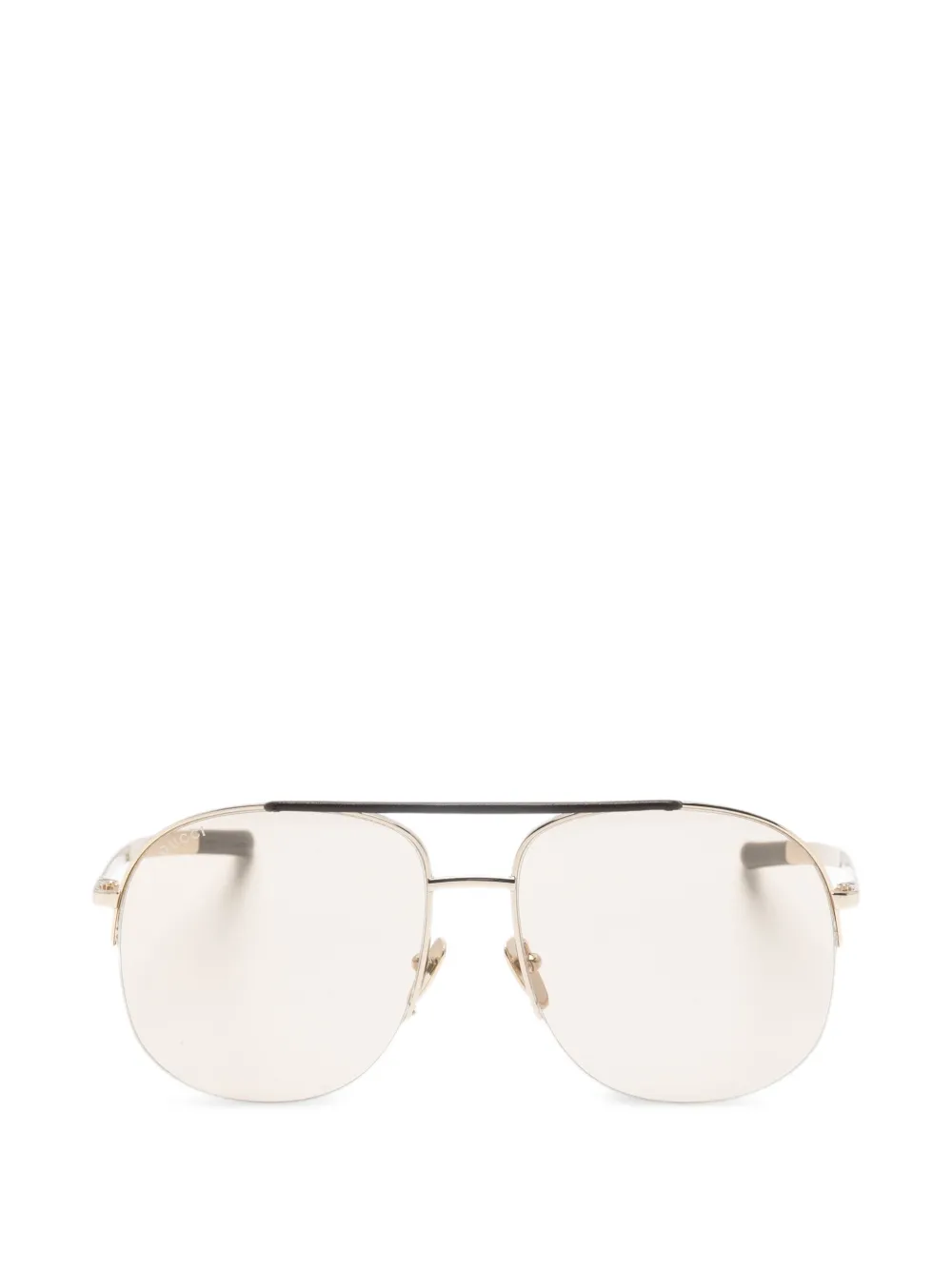 Gucci Eyewear double-brow sunglasses - Oro