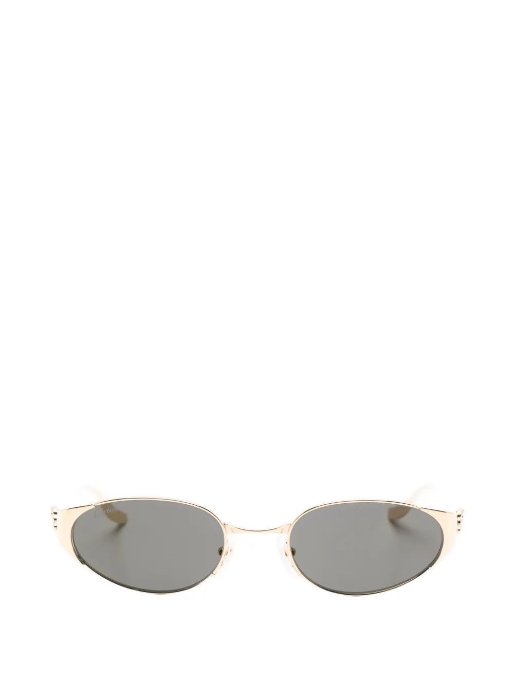 Cartier Eyewear oval-frame sunglasses - Gold