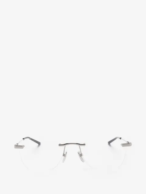 Gucci Eyewear lentes sin armazón con detalle Web