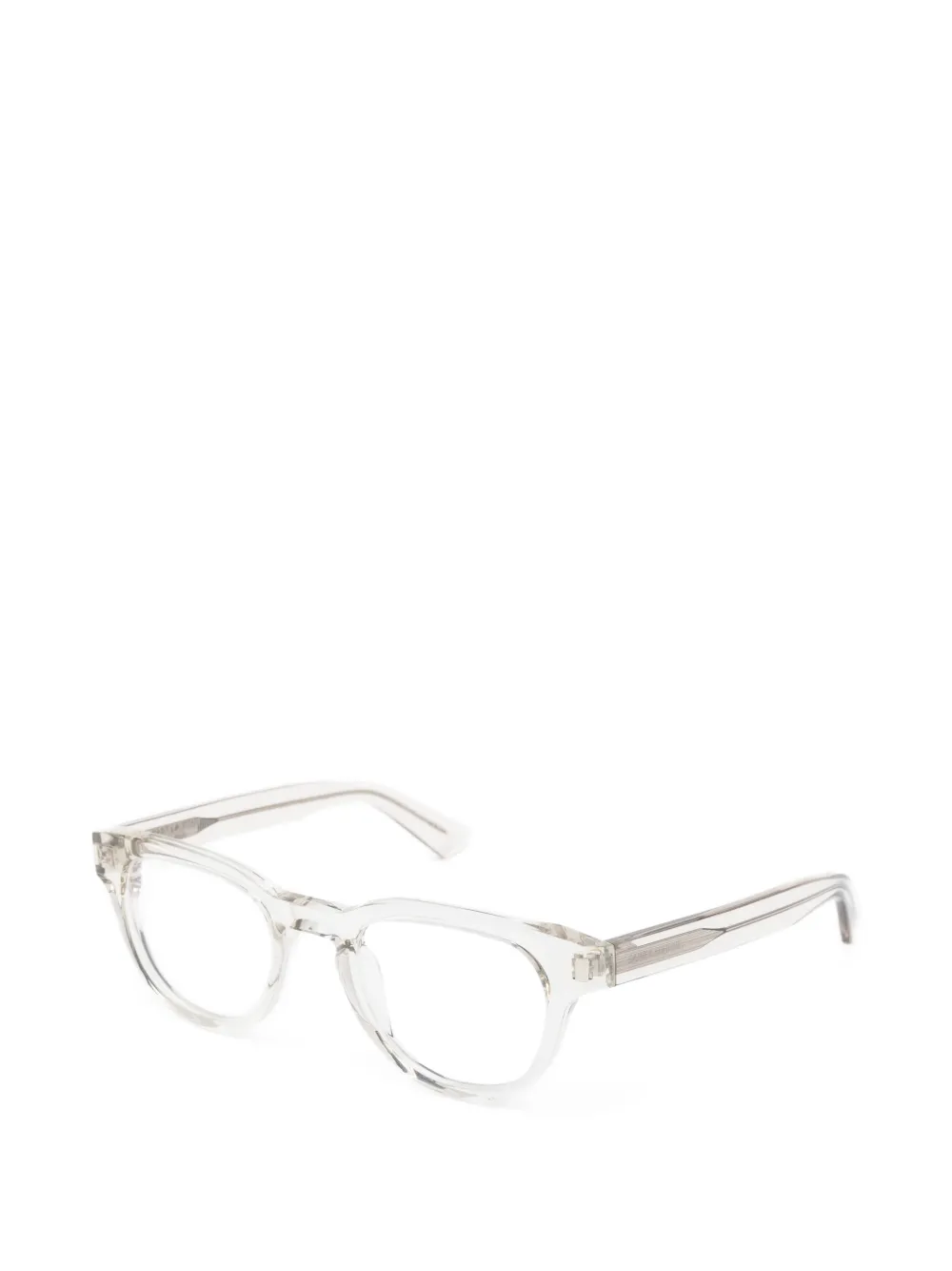 Saint Laurent Eyewear Sl876 zonnebril met rond montuur Beige