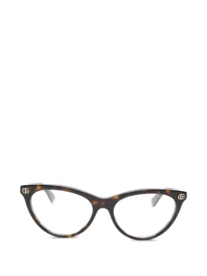 TOM FORD Eyewear tortoiseshell-effect magnetic-clip Glasses