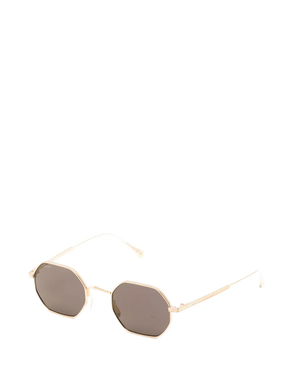 Cartier Eyewear Zonnebril met geometrisch montuur Goud