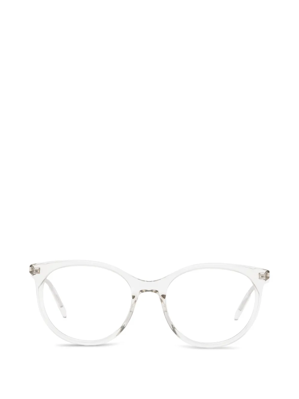 Saint Laurent Eyewear geometric-frame glasses - Bianco