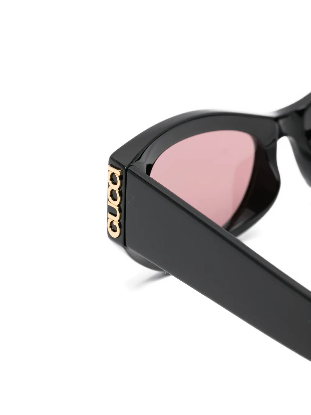 Gucci Eyewear Zonnebril met logodetail Zwart