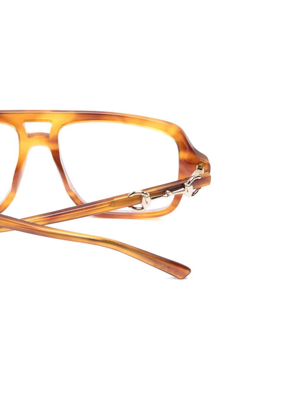Gucci Eyewear Bril met piloten montuur Bruin