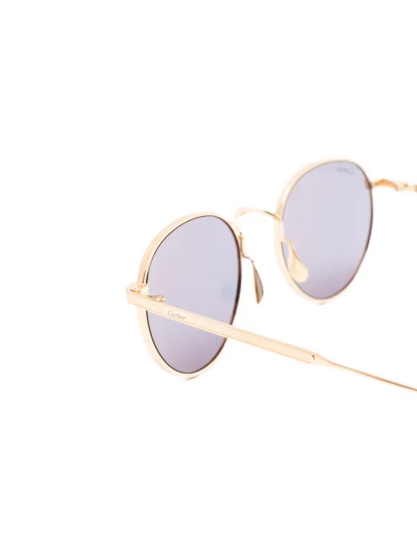 Cartier Eyewear オーバルフレーム サングラス | ゴールドトーン