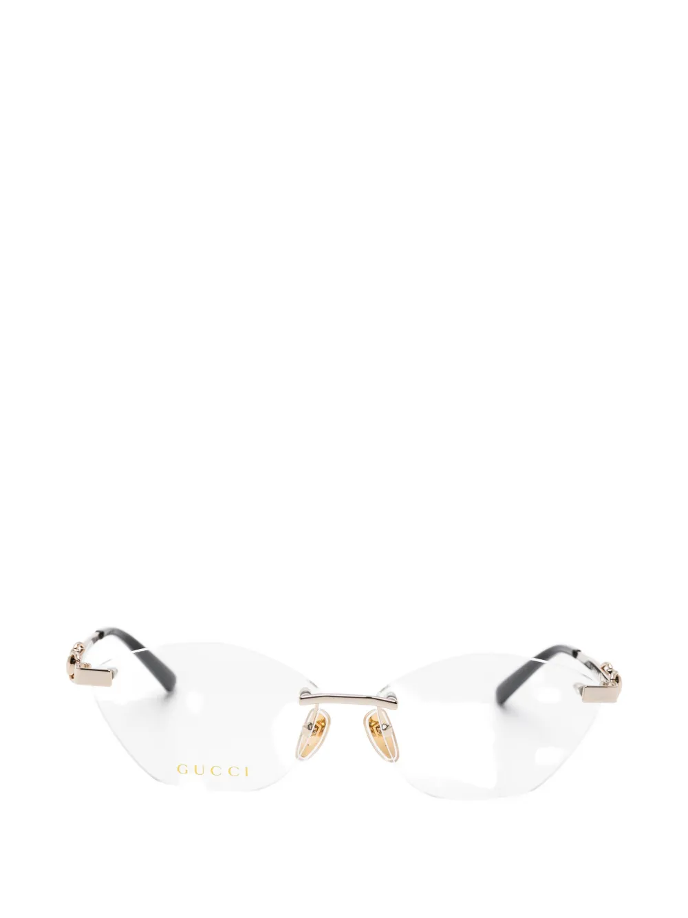 Gucci Eyewear horsebit-detail glasses - Oro