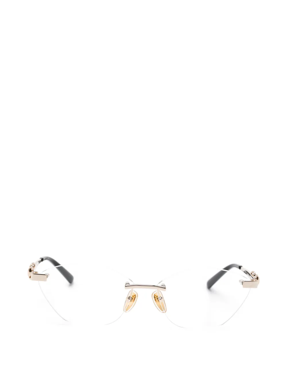 Gucci Eyewear horsebit-detail glasses - Gold
