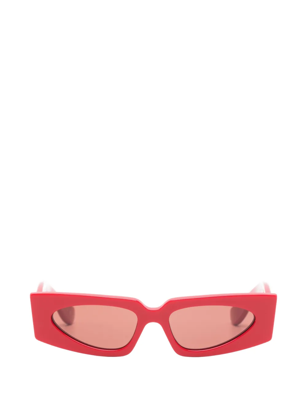 VALENTINO GARAVANI EYEWEAR Occhiali da sole VLogo rettangolari - Rosso