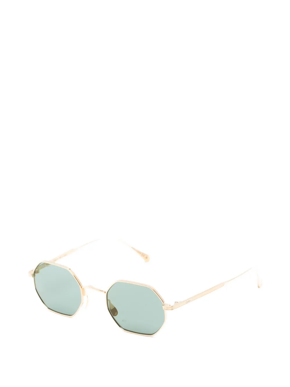 Cartier Eyewear Zonnebril met geometrisch montuur Goud